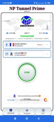 NP TUNNEL PRIME android App screenshot 1